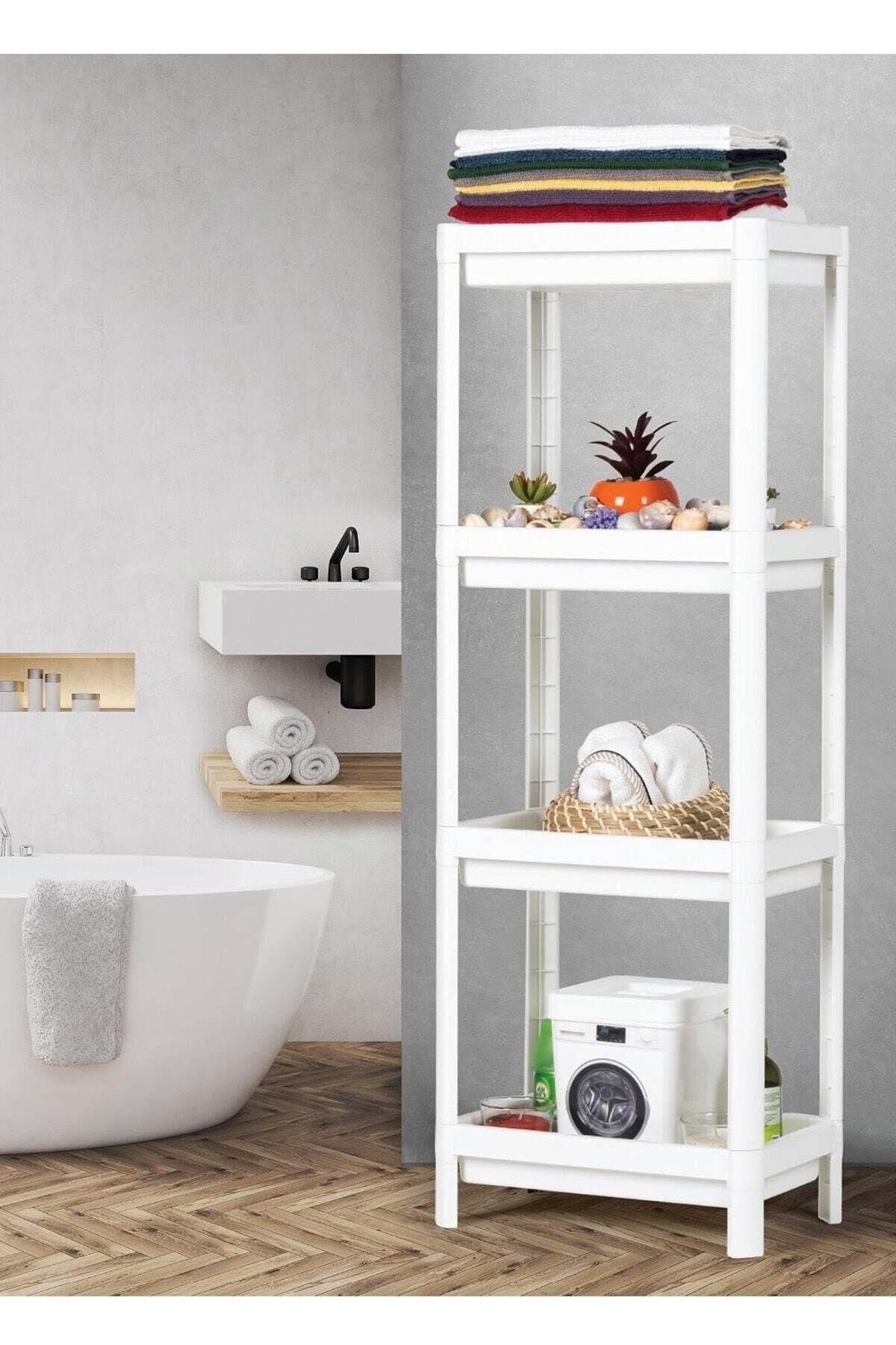 Shelf 3 Katlı  Raf Ünitesi -  Mutfak - Banyo  Depolama Rafı - Lisinya