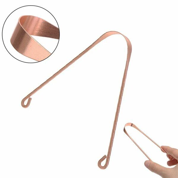 Dil Plağı Temizleme Aparatı - Dil Bakır Oil Pulling - Lisinya