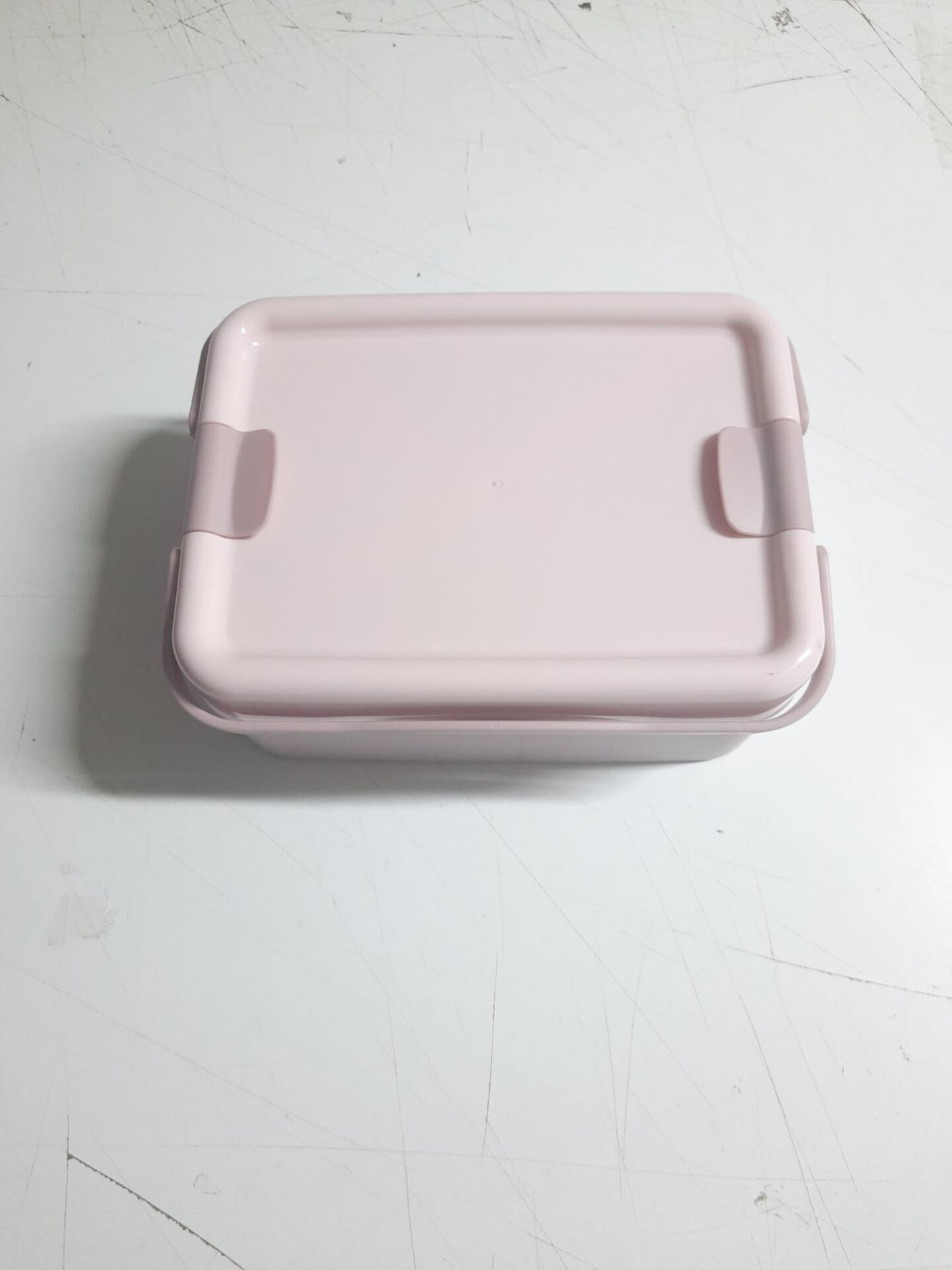 Kulplu Beslenme Kabı  2 Bölmeli Mandallı Diyet Kabı -Çatal Kaşık Dahildir - Lisinya