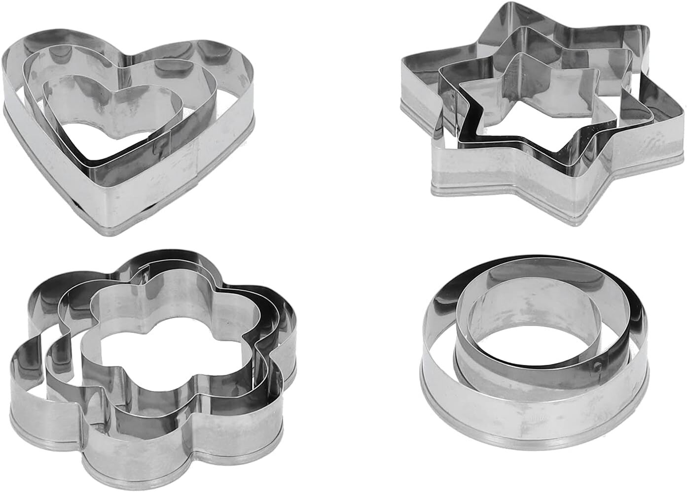 Kek Kalıbı - Bisküvi Kalıbı - Fondan Kalıbı 12 Adet - Lisinya Kek Kalıbı - Bisküvi Kalıbı - Fondan Kalıbı 12 Adet - Lisinya