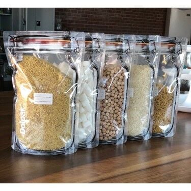 Kavanoz Görünümlü Kilitli Saklama Poşeti 620 ML (1 Adet ) - Lisinya