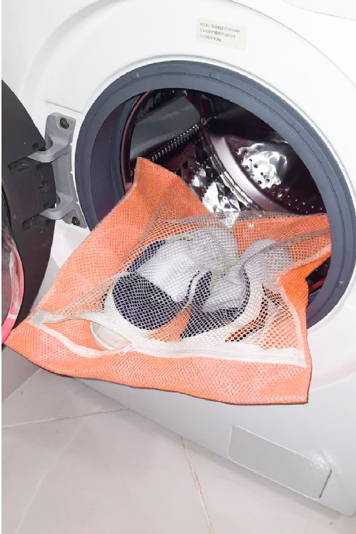 Turuncu - Fermuarlı - Hassas Çamaşır Terlik Ayakkabı Yıkama Filesi Büyük Boy - Lisinya Turuncu - Fermuarlı - Hassas Çamaşır Terlik Ayakkabı Yıkama Filesi Büyük Boy - Lisinya