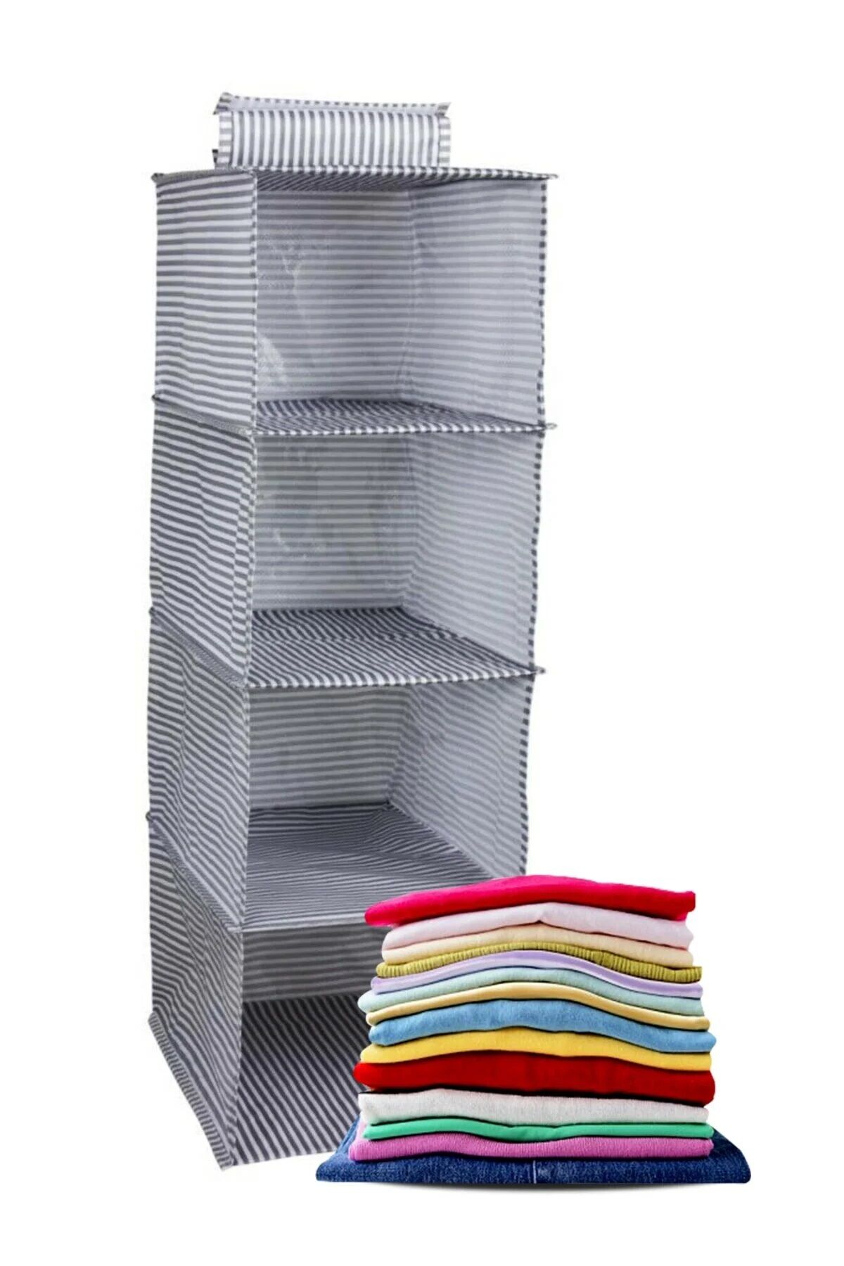  4 Gözlü Dolap Organizer Zebra Model - Lisinya