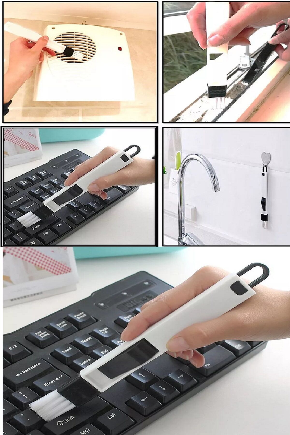 Mini Kürekli Fırça Bilgisayar Klavye Pencere Oluğu Dar Bölge Köşe Bucak Toz Fırçası - Lisinya