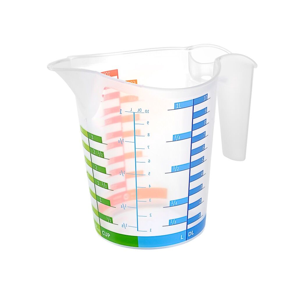 Ölçü Kabı Dereceli Renkli 1000 ML - Lisinya