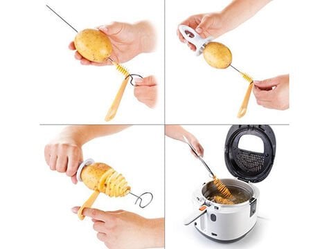 Spiral Patates Dilimleyici Aparat Çubukta Patates Cips Yapma - Lisinya
