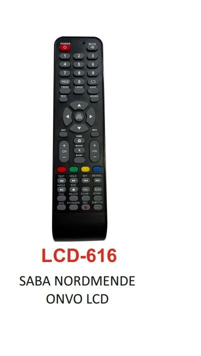 Saba - Nordmende - Onvo LCD Uyumlu Tv Kumandası - LCD 616 - Lisinya Saba - Nordmende - Onvo LCD Uyumlu Tv Kumandası - LCD 616 - Lisinya