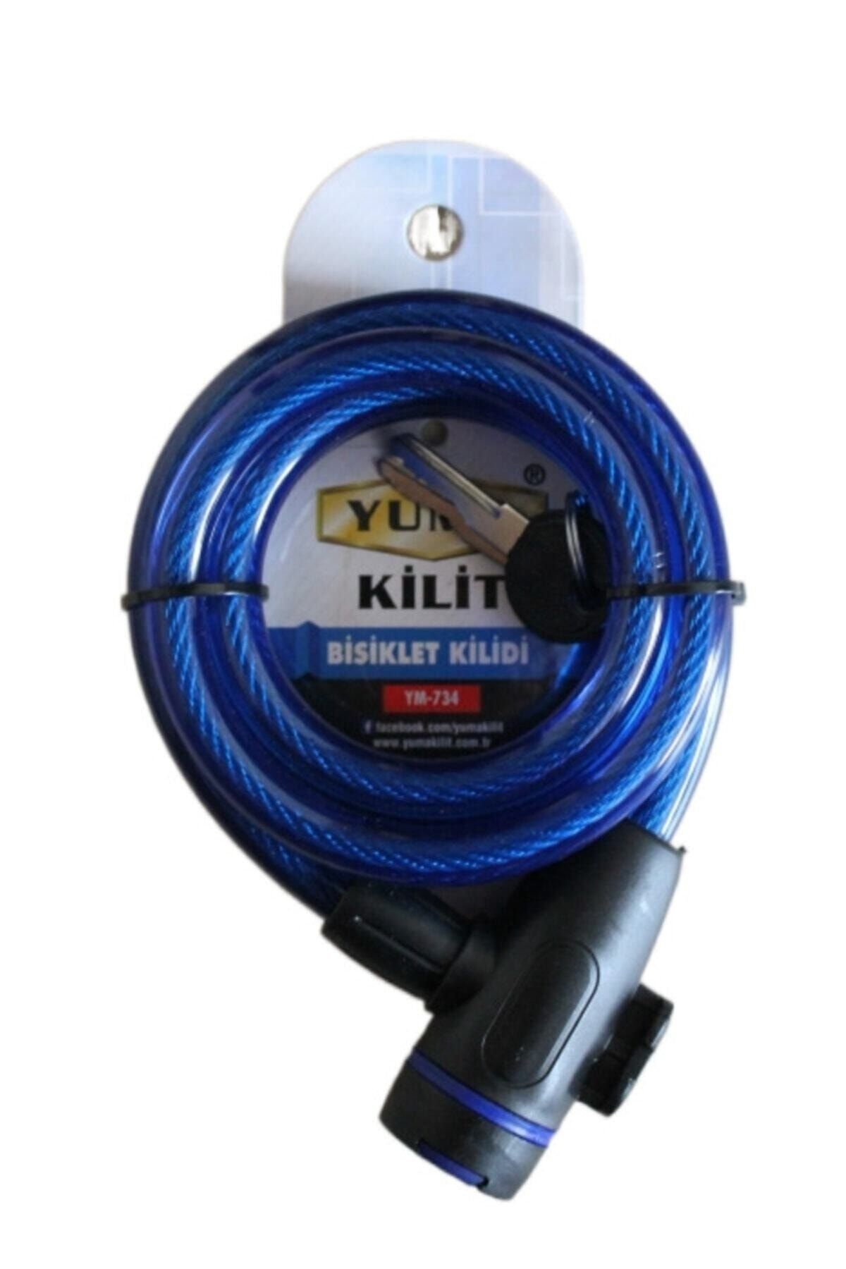 Yuma YM- 734 150cm  Mavi Bisiklet Kilidi - Lisinya