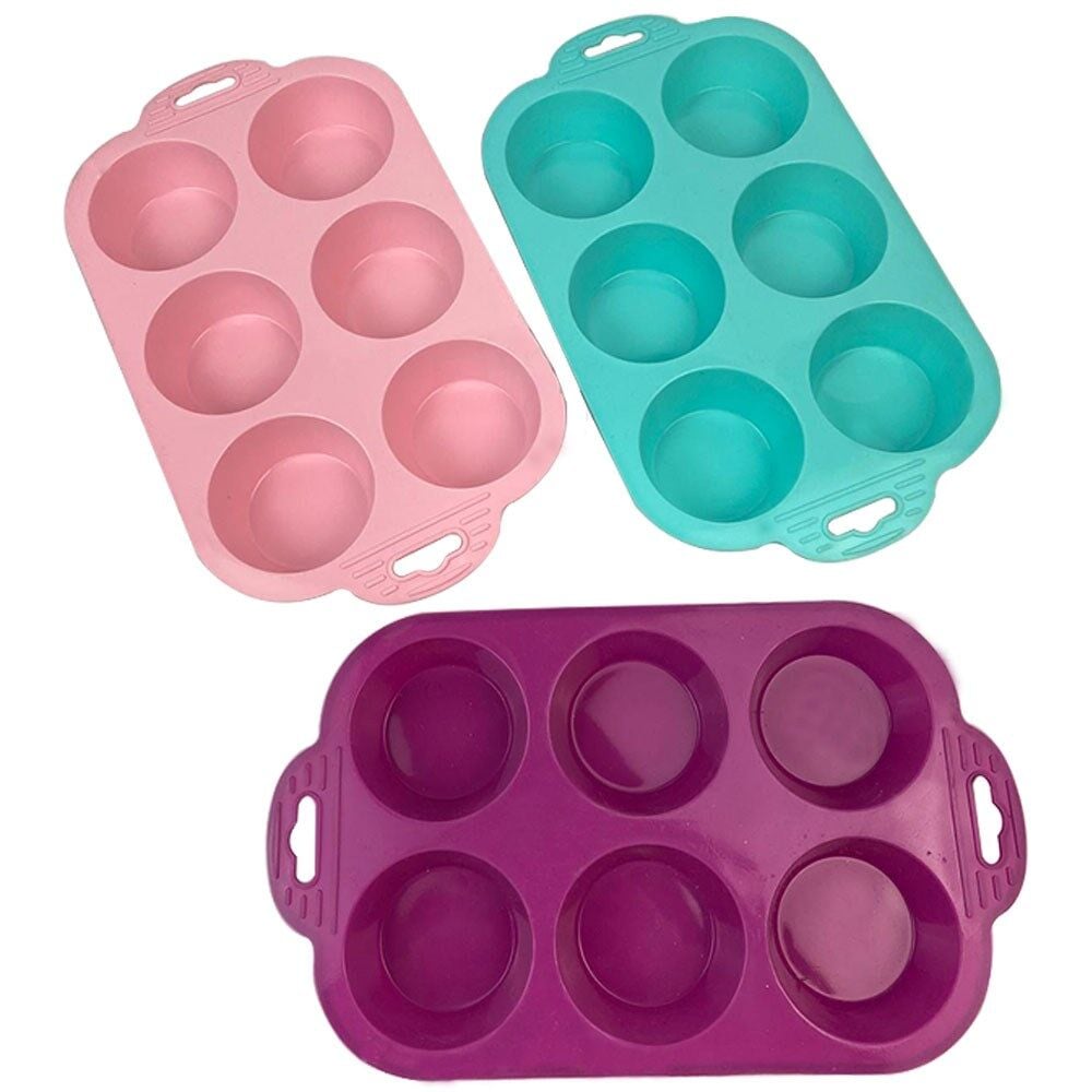 6 Bölmeli Silikon Muffin Kek Kalıbı - Lisinya