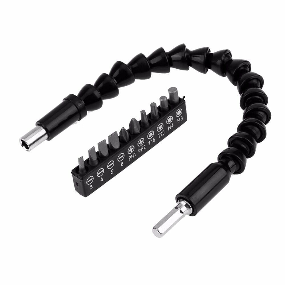 Matkap Ucu - Bükülebilir Oynar Vidalama Bits Uzatma Aparatı 30Cm - Komple Set - Lisinya Matkap Ucu - Bükülebilir Oynar Vidalama Bits Uzatma Aparatı 30Cm - Komple Set - Lisinya