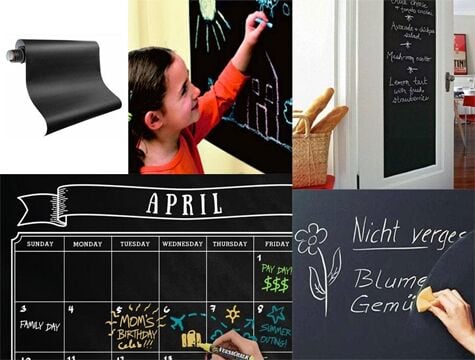 Yapışkanlı Kara Tahta-Yazı Tahtası: Sticker Blackboard - Lisinya