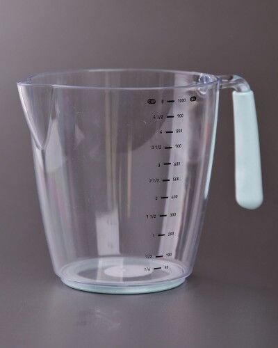 Ölçü ve Hamur Kabı 1000 ML - Silikon Sap - Lisinya