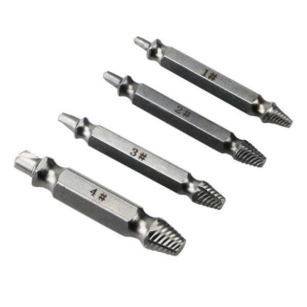 Easy Out 4lü Sökme Takımı - Hasar Görmüş Vida Çıkarıcı - Lisinya