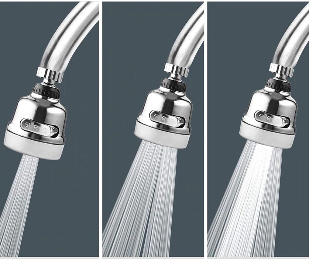 3 Fonksiyonlu  Krom Oynar  Musluk Başlığı - Lisinya