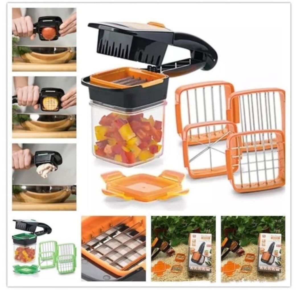 5 In 1 Pratik Hazneli Sebze Meyve Doğrayıcı - Lisinya