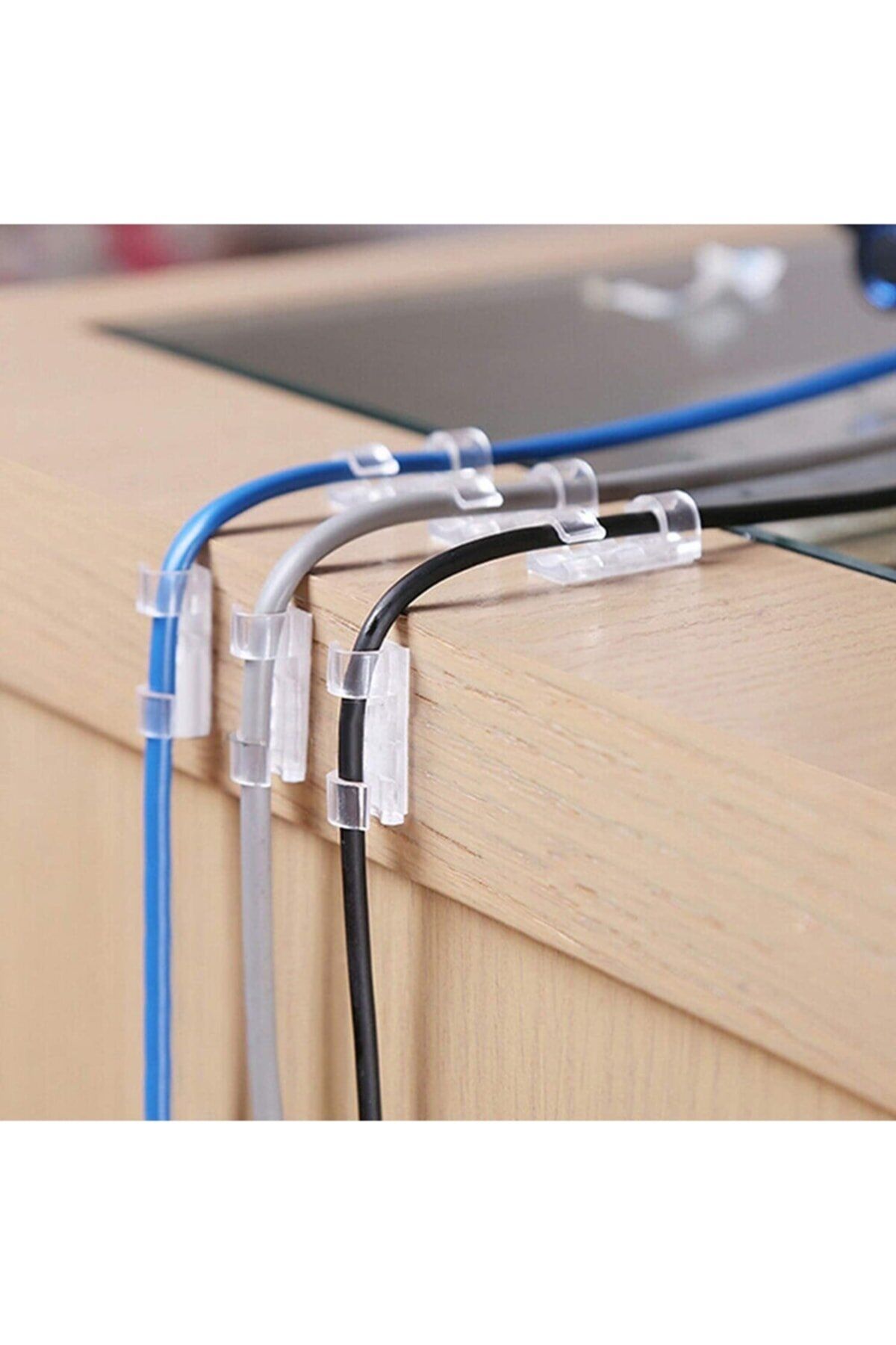 Kablo Sabitleyici Klipsler 20 Adet Kablo Düzenleyici Duvar Fayans Cam Kablo Tutucu Yapışkanlı Klips - Lisinya Kablo Sabitleyici Klipsler 20 Adet Kablo Düzenleyici Duvar Fayans Cam Kablo Tutucu Yapışkanlı Klips - Lisinya