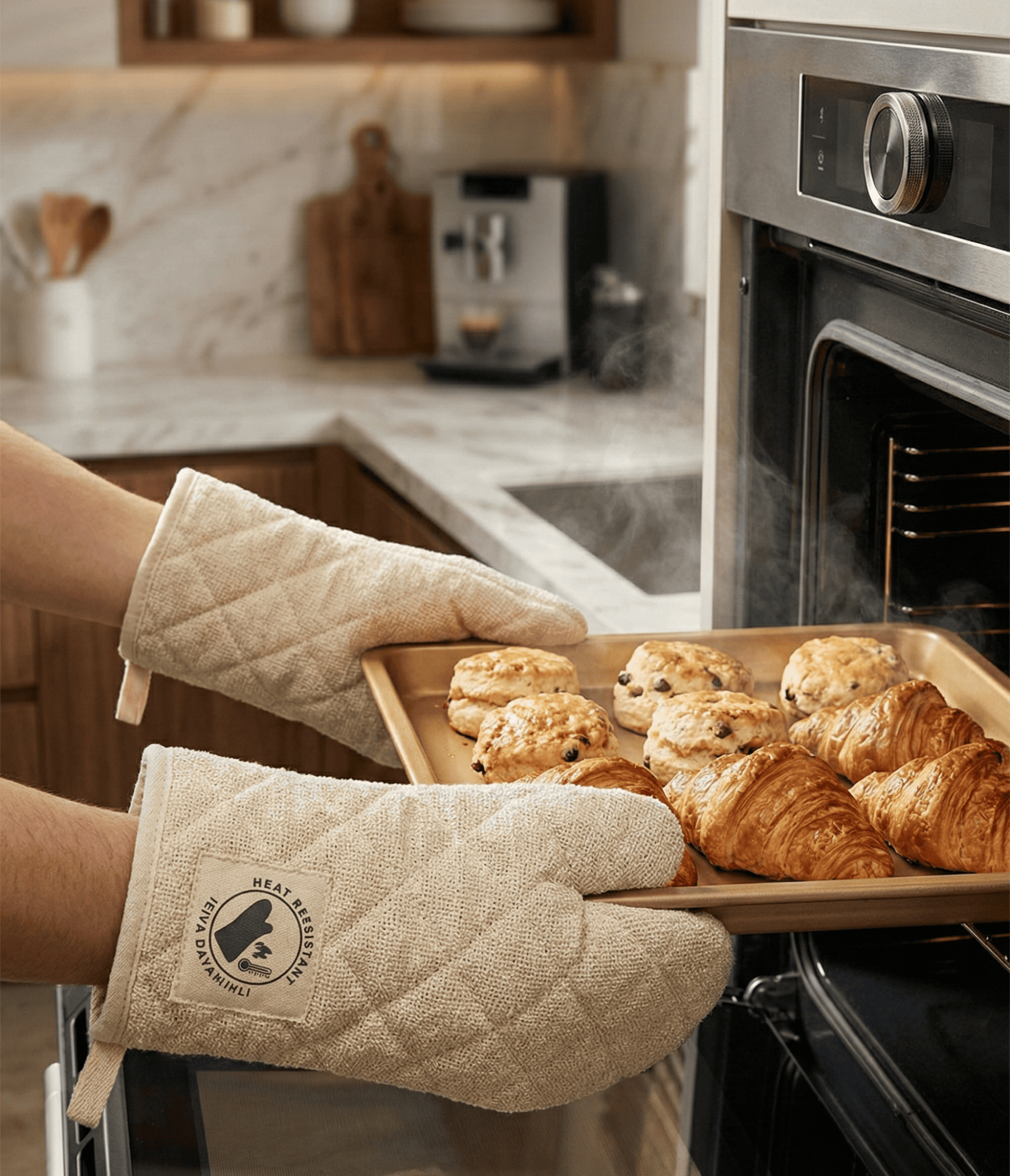 Fırın Eldiveni Isıya Dayanıklı Termo Astarlı LÜX Fırın Eldiveni - Lisinya Fırın Eldiveni Isıya Dayanıklı Termo Astarlı LÜX Fırın Eldiveni - Lisinya