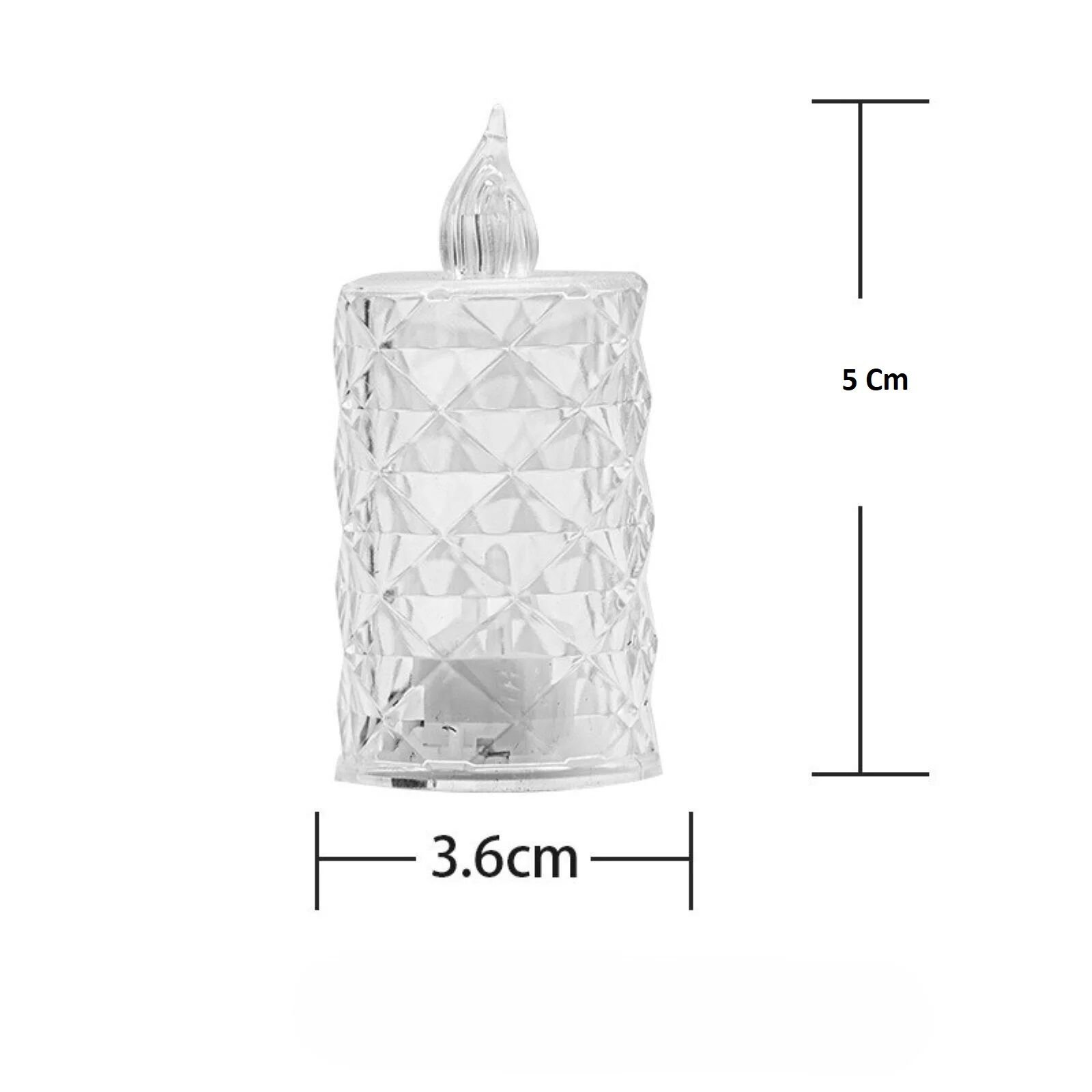 Led Mum Şeffaf Kristal LED Mum Pilli Alevsiz Çay Mumu Düğün Doğum Günü Ortam Işığı Mini - Lisinya Led Mum Şeffaf Kristal LED Mum Pilli Alevsiz Çay Mumu Düğün Doğum Günü Ortam Işığı Mini - Lisinya