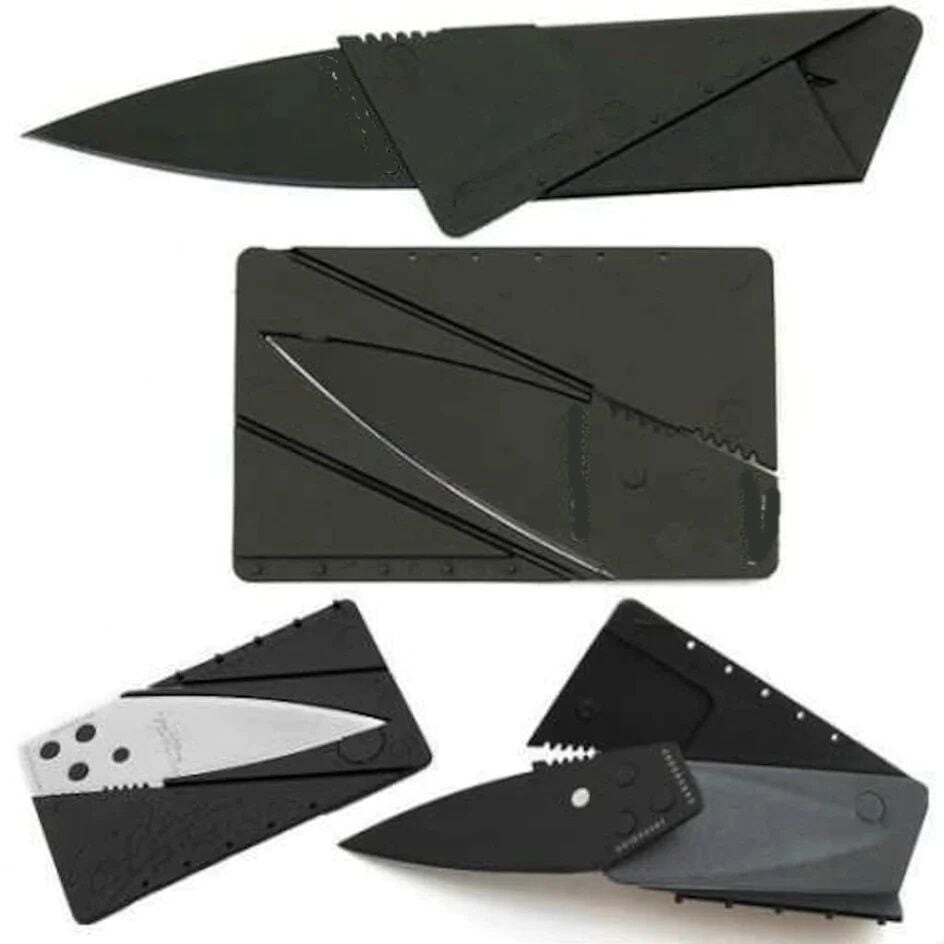 Kredi Kartı Şeklinde Katlanır Kolay Taşınır Kamp Yardımcı Kiti - Lisinya