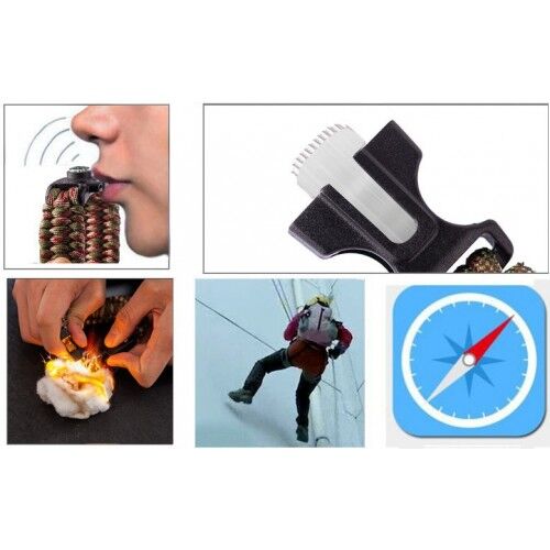 Survival Bileklik - SOS Multi Fonksiyonlu Hayatta Kalma Bilekliği - Lisinya