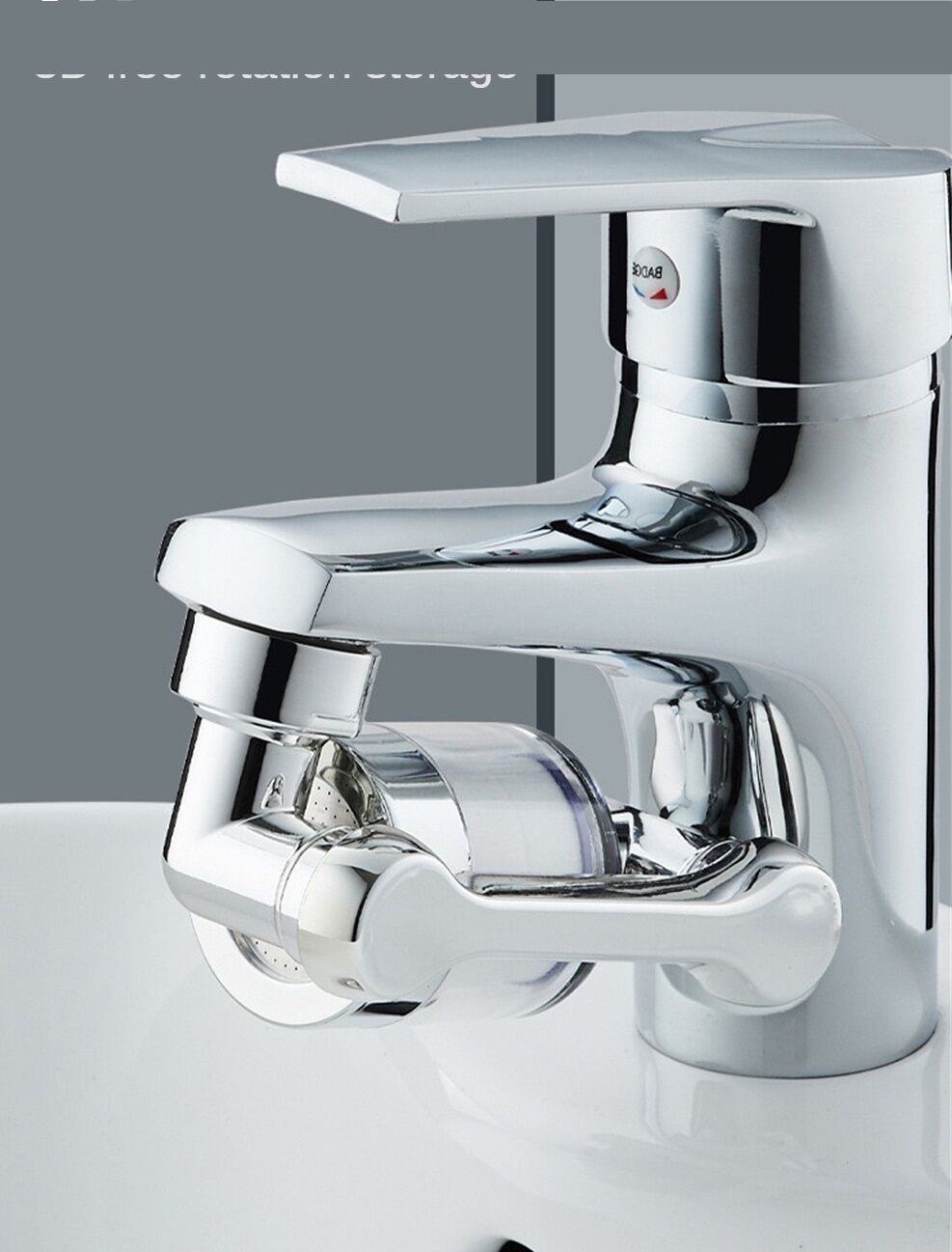 Filtreli Kireç Hapsedici Robotik Kol Musluk Başlığı - Mutfak Banyo Musluk Uzatma Aparatı Ucu - Lisinya