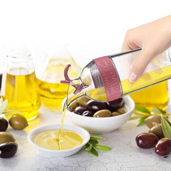 Cam Yağdanlık Fresh Ölçülü Yağ Şişesi Yağdanlık - Lisinya