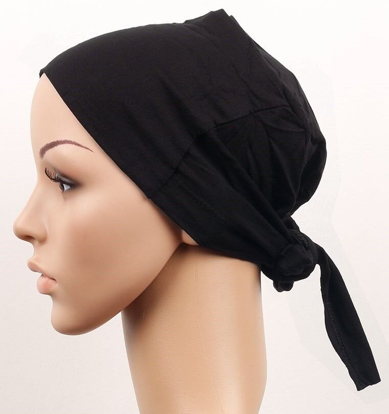 Dikişsiz Bağlamalı Tesettür Bone - Bağlamalı Bandana - Lisinya