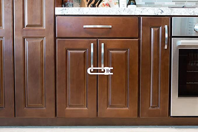 Çocuk Koruma Kilidi - Slide Dolap Çekmece Kilidi Sürgülü Kilit - Lisinya