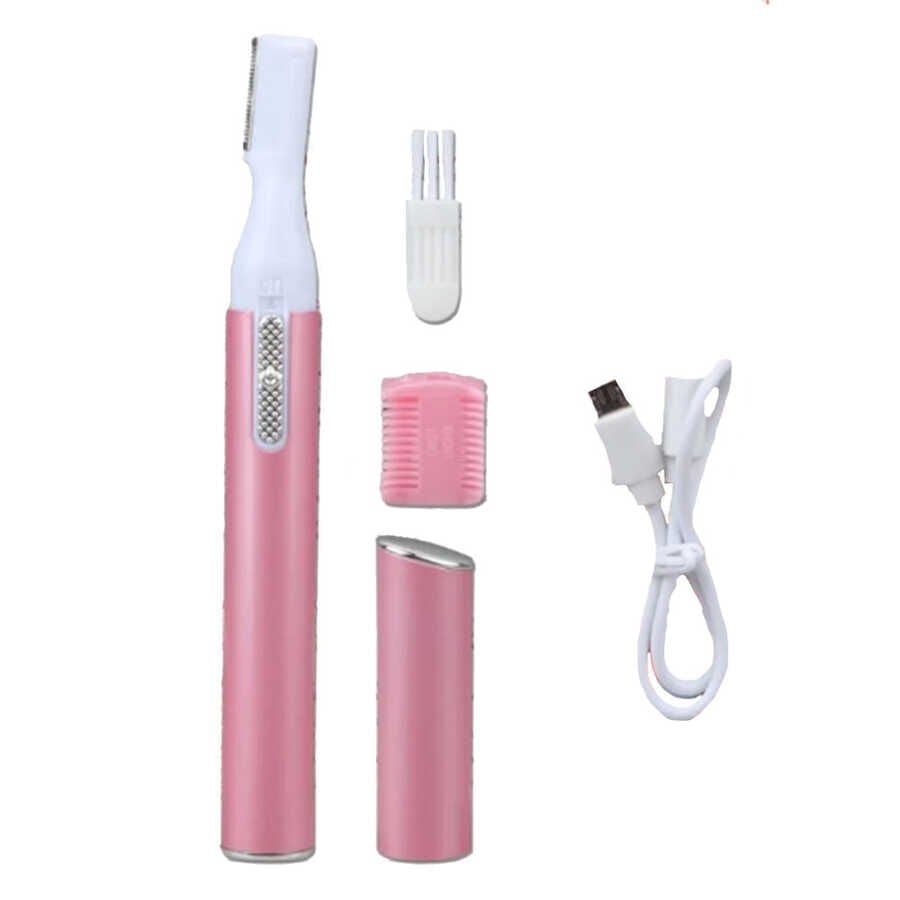 Şarjlı - Bayan Kaş ve Bıyık Alma Makinesi - Yüz Tüy Alıcı Şekillendirici - Lisinya