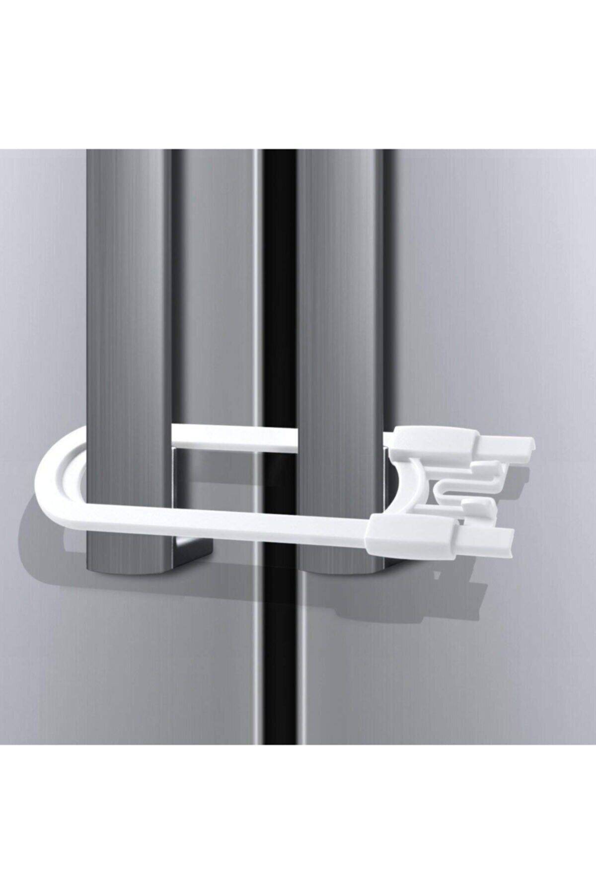 4 Adet Çocuk Koruma Kilidi - Slide Dolap Çekmece Kilidi Sürgülü Kilit - Lisinya