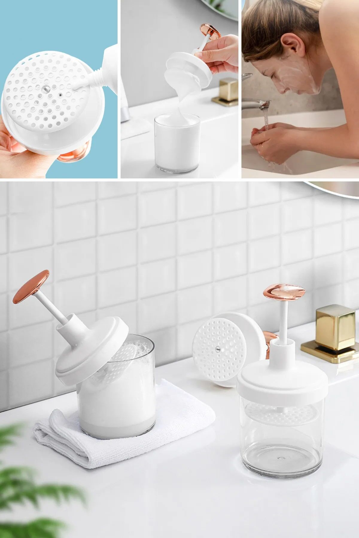 Yüz Yıkama Köpüğü Makinesi-Taşınabilir Krem Köpük Makinesi - Cilt Bakım - Lisinya