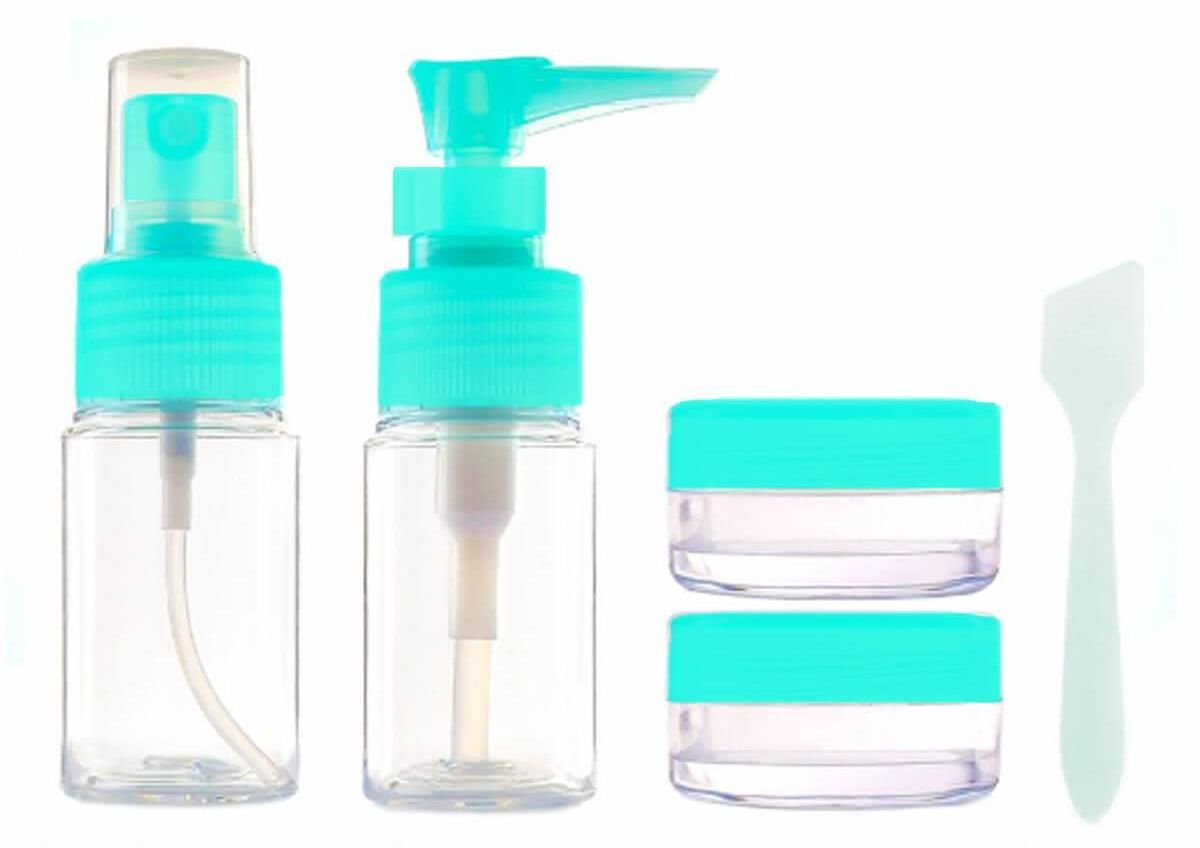 Parfüm Şişesi - Kozmetik Şişesi - 5li Seyahat Doldurulabilir Kozmetik Seti - Lisinya