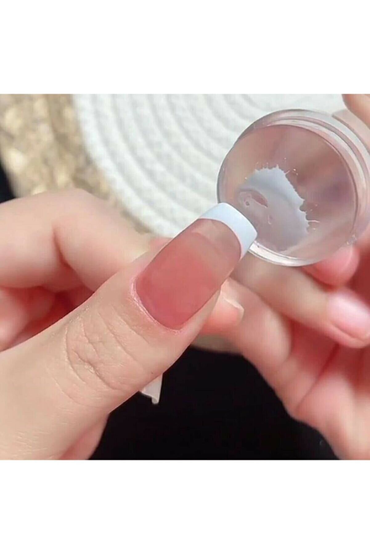 Tırnak Baskı Aparatı Silikon Başlıklı Transfer  French Baskı Aparatı - Lisinya