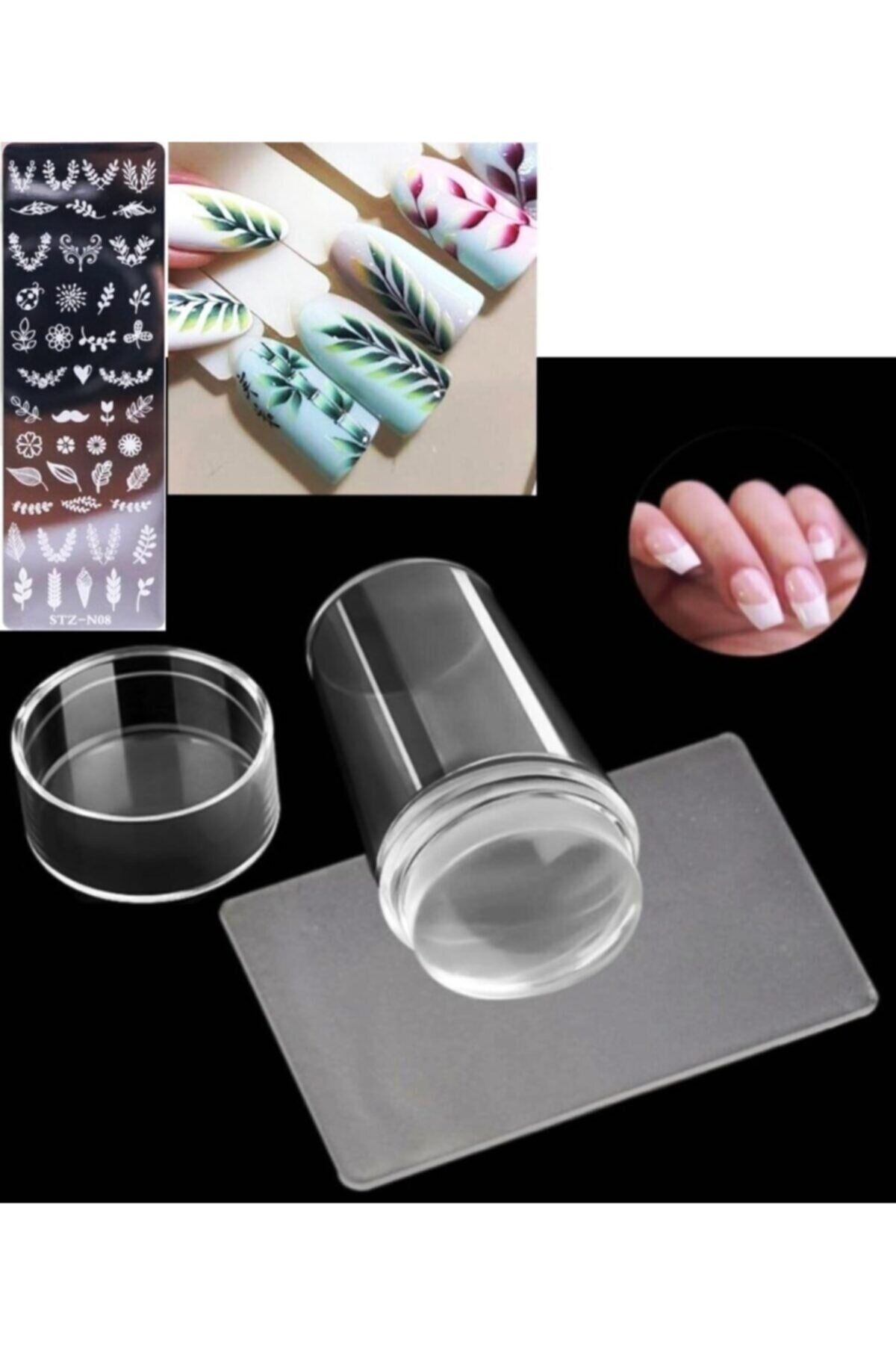 Tırnak Baskı Aparatı Silikon Başlıklı Transfer  French Baskı Aparatı - Lisinya