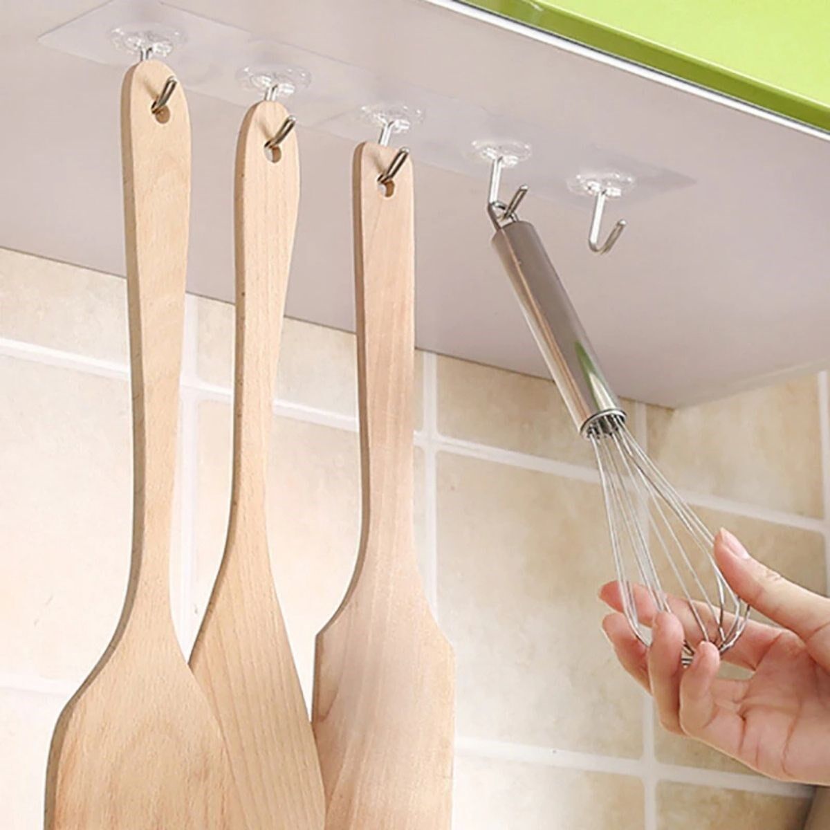 10'lu Şeffaf Kendinden Yapışkanlı Güçlü Askı Kancası, Banyo Mutfak Organizer, İz Bırakmaz Pratik Askı - Lisinya 10'lu Şeffaf Kendinden Yapışkanlı Güçlü Askı Kancası, Banyo Mutfak Organizer, İz Bırakmaz Pratik Askı - Lisinya