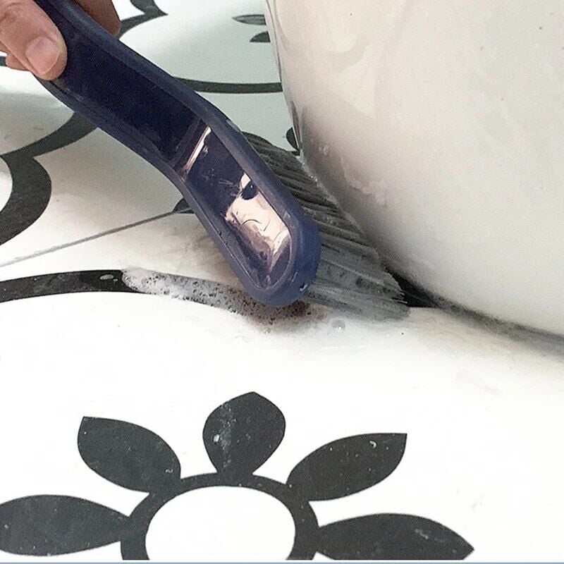 Cımbızlı Fırça Çok Amaçlı  Kademeli Kesim Uçlu Banyo Klozet Kenarı Pencere Temizleme Aparatı - Lisinya