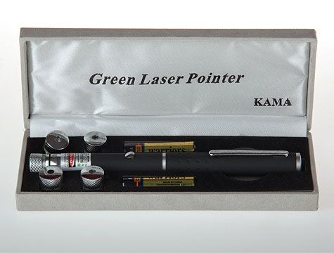 Yeşil Lazer Pointer 50 mW 15 Km Etkili (5 Başlıklı) - Lisinya