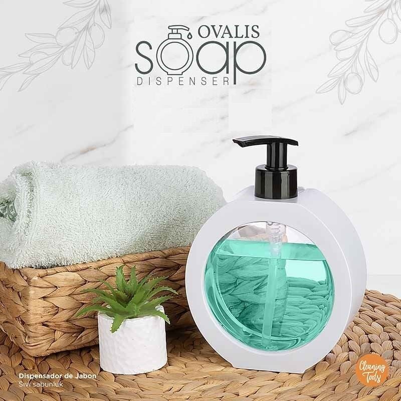 350 ML Tezgah Üstü Oval Banyo Mutfak Sıvı Sabunluk Banyo Mutfak Bulaşık Lavabo Deterjanlık - Lisinya 350 ML Tezgah Üstü Oval Banyo Mutfak Sıvı Sabunluk Banyo Mutfak Bulaşık Lavabo Deterjanlık - Lisinya
