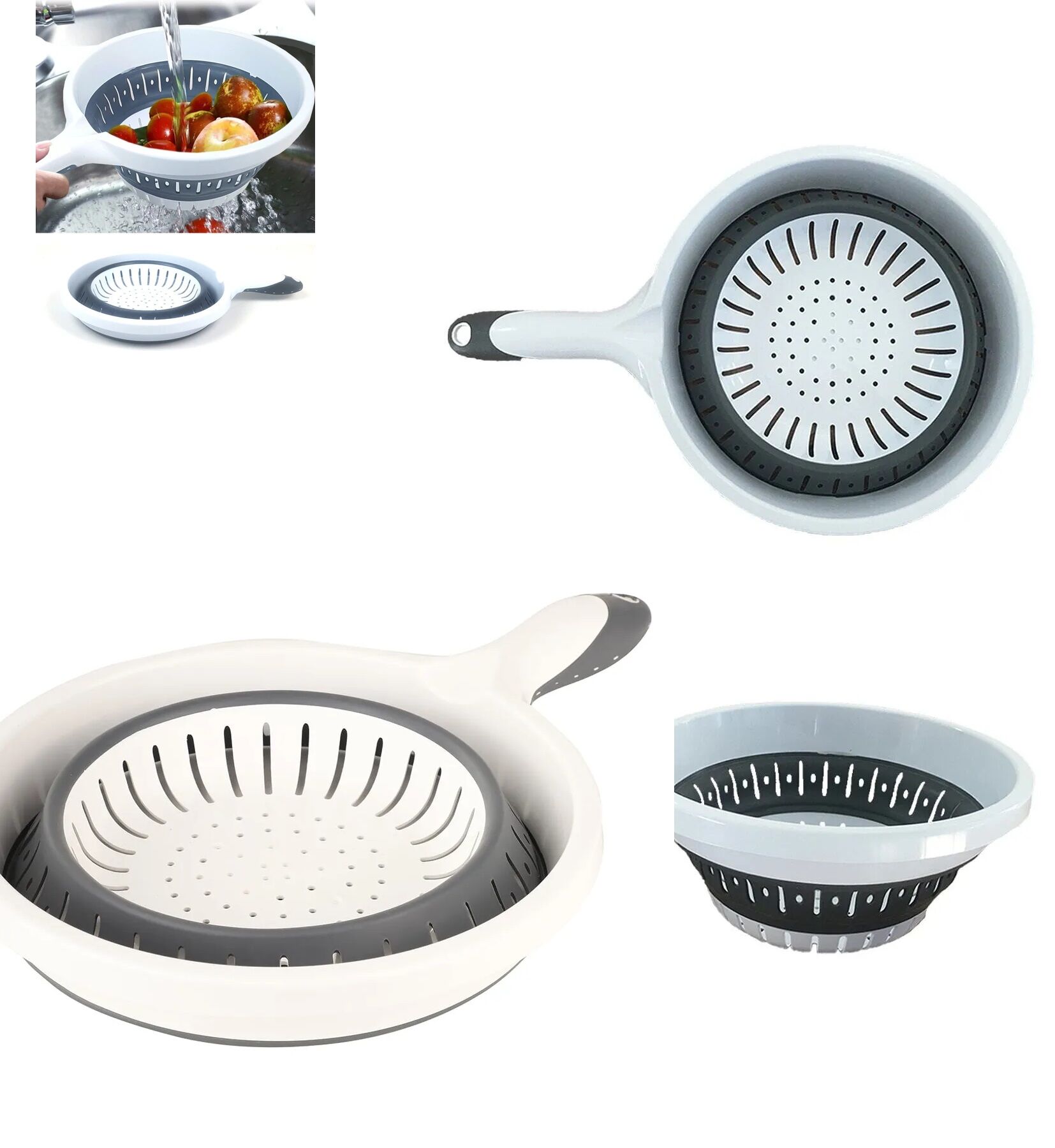 Saplı Yer Kaplamaz Katlanabilir Süzgeç 1000 L - Lisinya Saplı Yer Kaplamaz Katlanabilir Süzgeç 1000 L - Lisinya