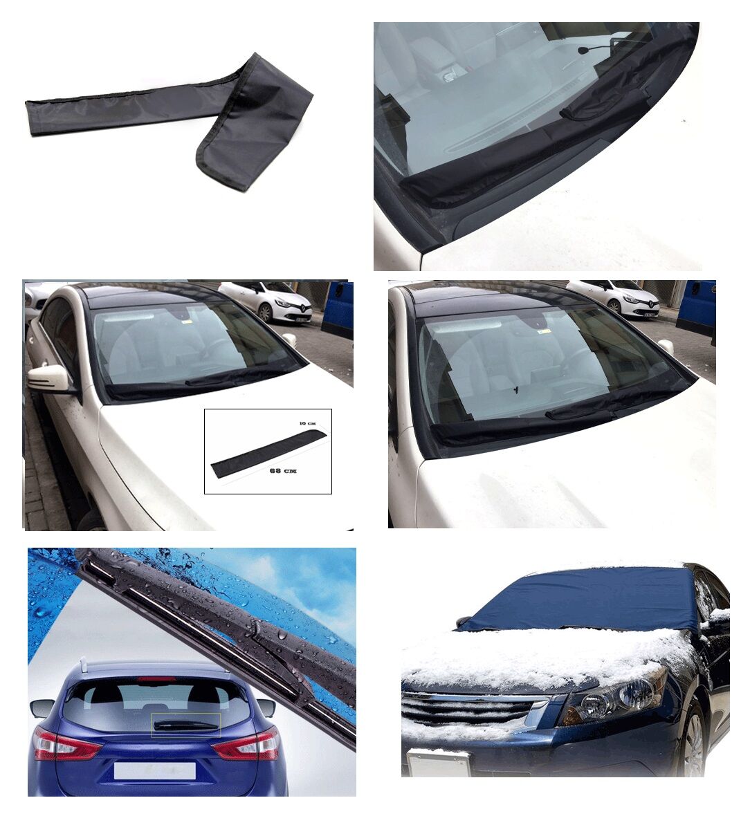 Ön Cam Kar Brandası ve Silecek Koruma Seti - Lisinya