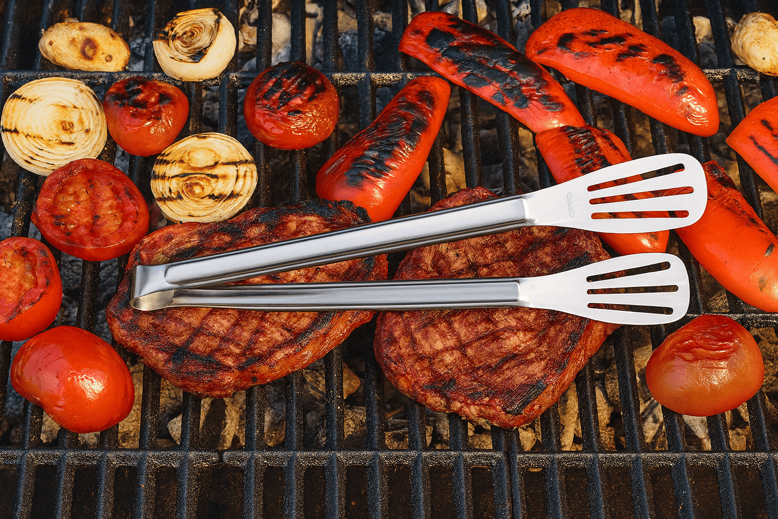 Maşa Paslanmaz Barbekü Maşası - 25 Cm Mutfak Ekmek Maşası - Lisinya