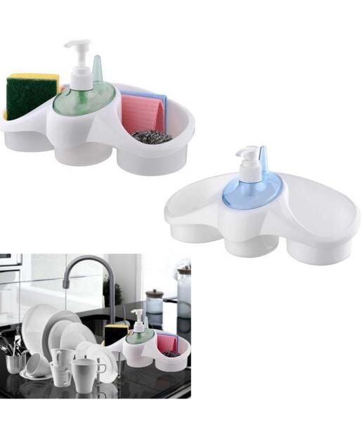 Sünger Hazneli Sıvı Sabunluk - deterjanlık - Lisinya Sünger Hazneli Sıvı Sabunluk - deterjanlık - Lisinya