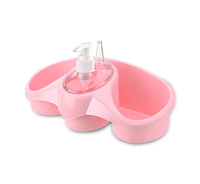 Sünger Hazneli Sıvı Sabunluk - deterjanlık - Lisinya