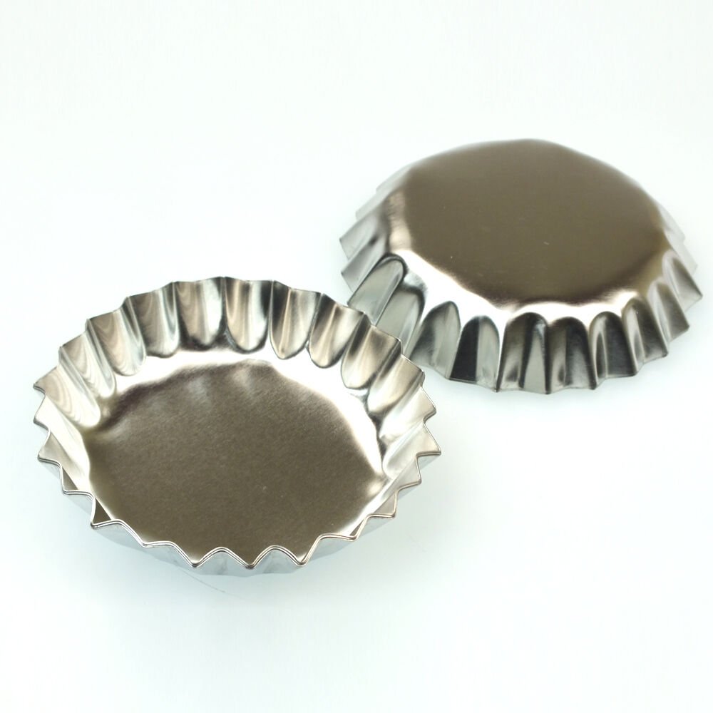 Paslanmaz Çelik Metal Kek Kalıbı - 6 Adet - Lisinya