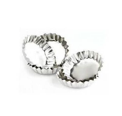 Paslanmaz Çelik Metal Kek Kalıbı - 6 Adet - Lisinya