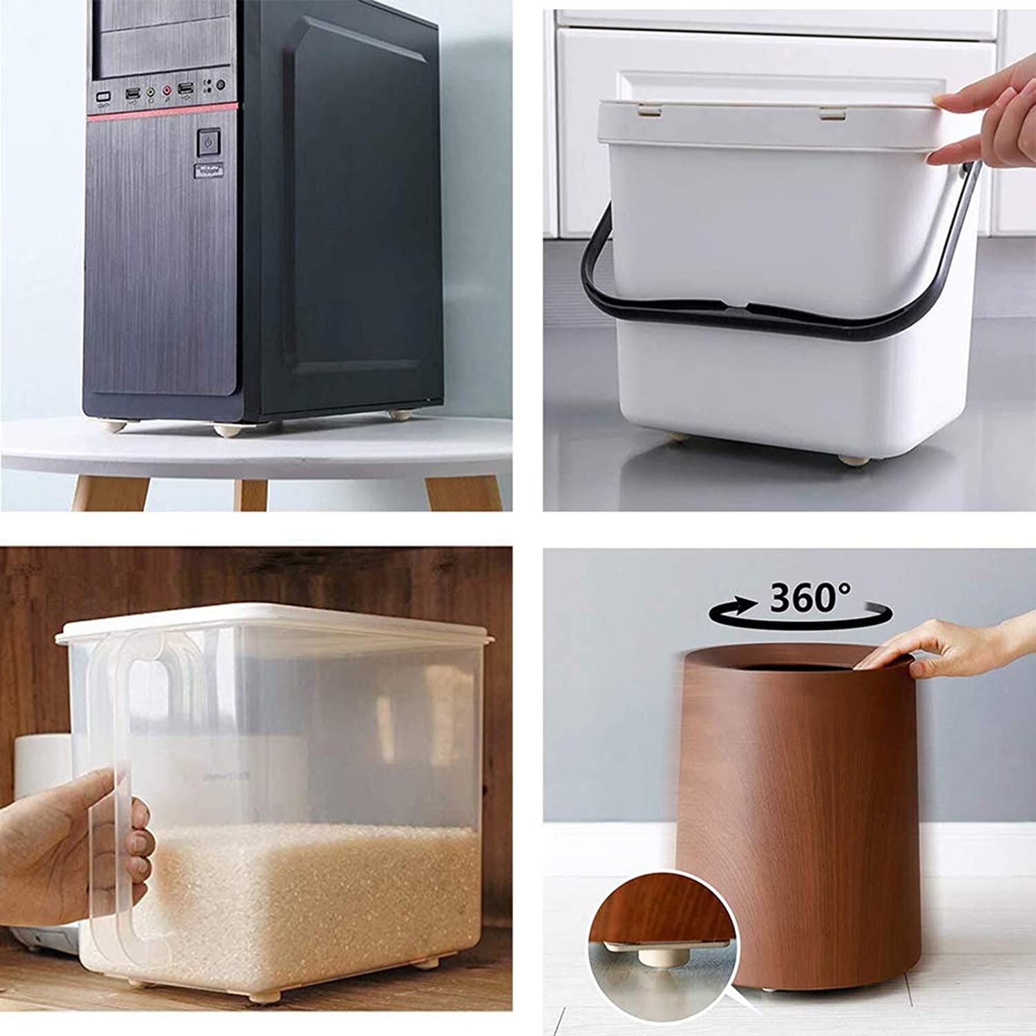 Yapışkanlı Eşya Kaydırma Bilyeleri - Kolay Taşıma Aparatı 4 Adet - Lisinya