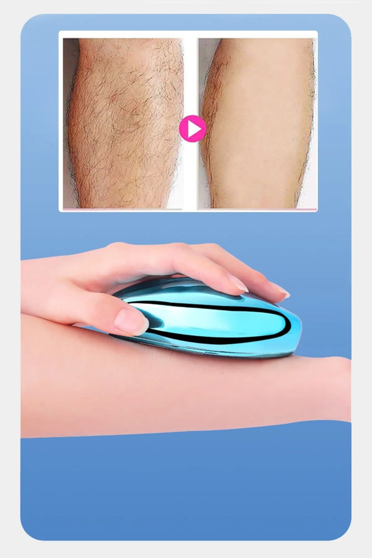 Kristal Epilatör Acısız Manuel Tüy Dökücü Epilatör Tüy Silgisi Epilasyon Aleti Kol Bacak Koltuk Altı - Lisinya