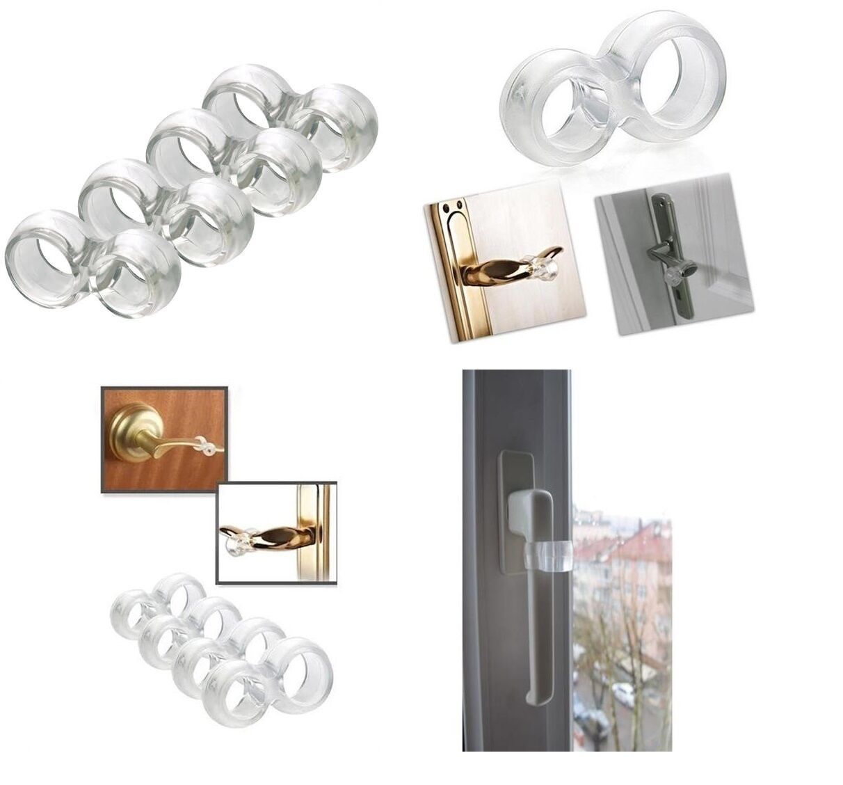 Silikon Kapı & Pencere Vurma Önleyici Stoper Kapı Tamponu 4 Adet - Lisinya