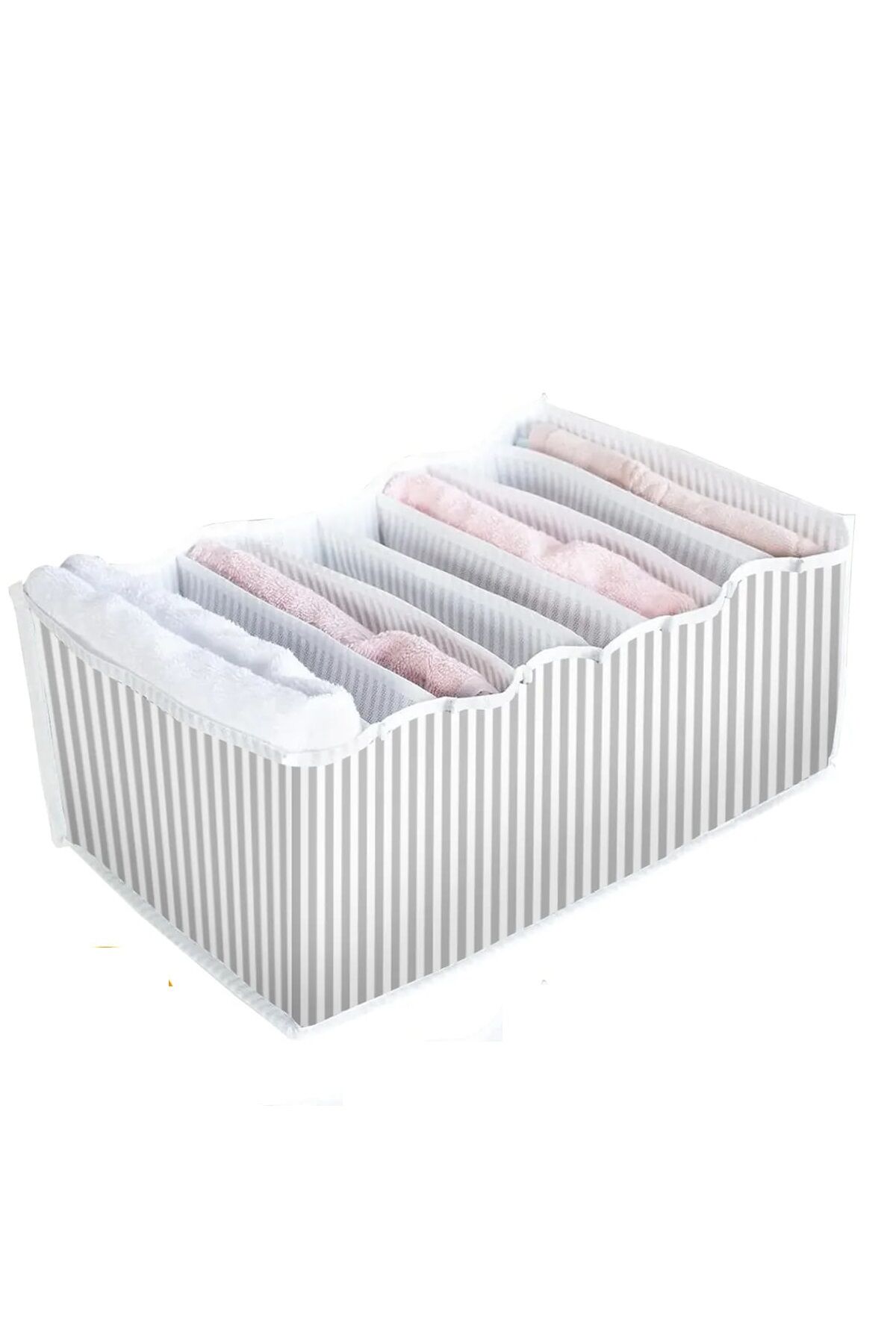 Akordiyon Çekmece  Düzenleyici Organizer 8 Gözlü L Beden Çorap Çamaşır Havlu Düzenleyici - Lisinya