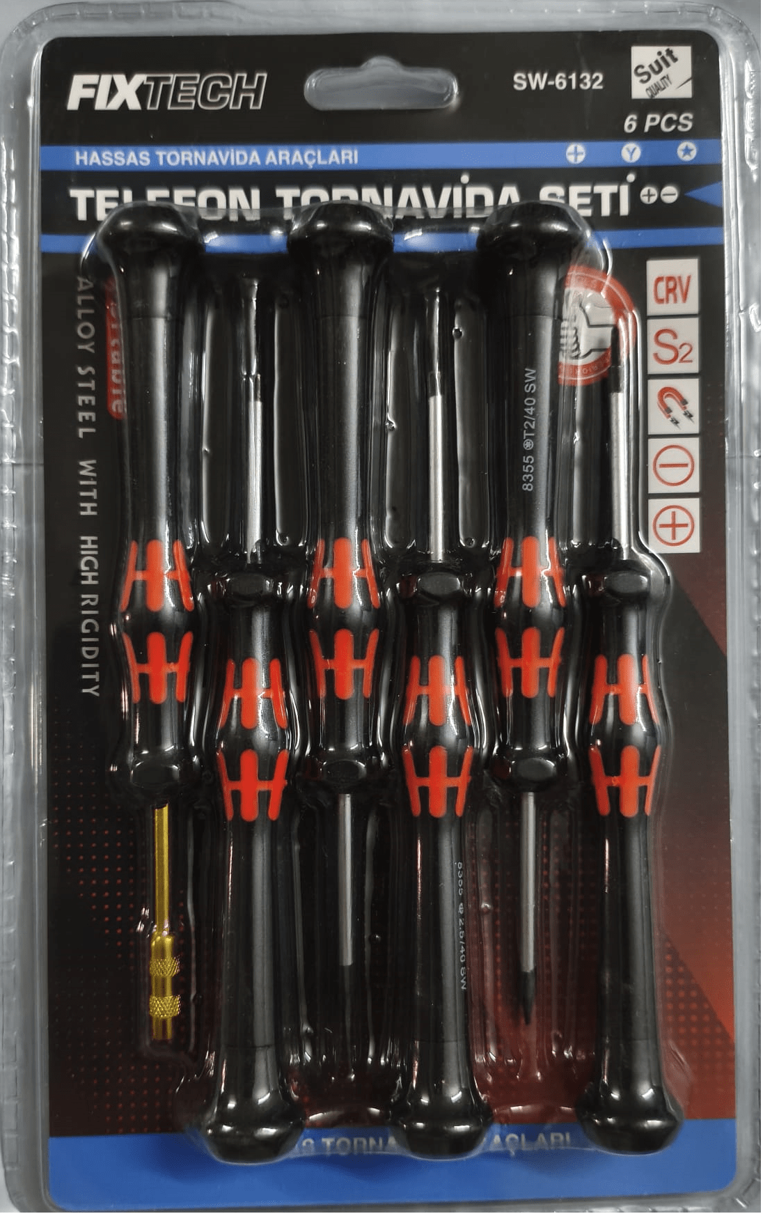 6 Parça Saatçi ve Telefoncu Onarım Tornavida Seti Hassas Tornavida Seti - Lisinya